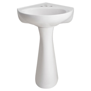 Cornice 18" Corner Pedestal Sink