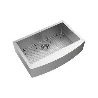 Pekoe 33" x 22" Stainless Steel Single Bowl Farmhouse Apron Front Kitchen Sink