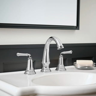 Delancey Widespread Bathroom Faucet with Drain - Lever Handles - 1.2gpm