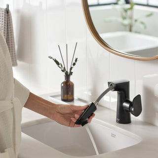 Aspirations Single Handle Pullout Bathroom Faucet with Drain - 1.2gpm