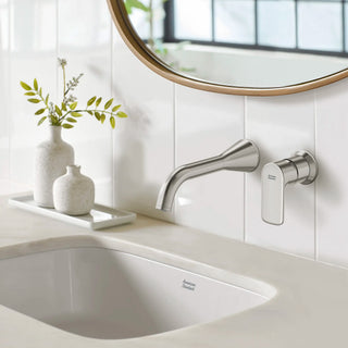 Aspirations Single Handle Wall-Mount Bathroom Faucet with Drain - 1.2gpm