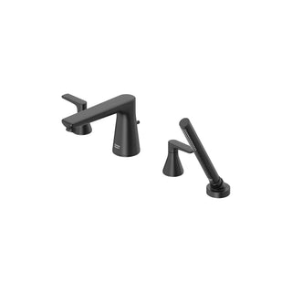Aspirations 4-Hole 2-Handle Deck Mount Roman Tub Faucet with Hand Shower