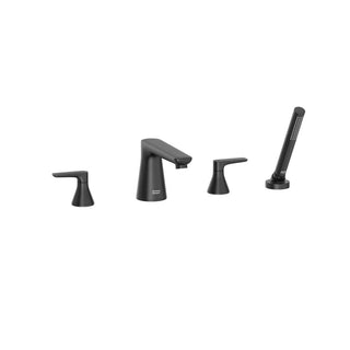 Aspirations 4-Hole 2-Handle Deck Mount Roman Tub Faucet with Hand Shower