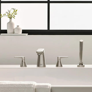 Aspirations 4-Hole 2-Handle Deck Mount Roman Tub Faucet with Hand Shower