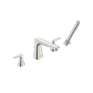 Aspirations 4-Hole 2-Handle Deck Mount Roman Tub Faucet with Hand Shower