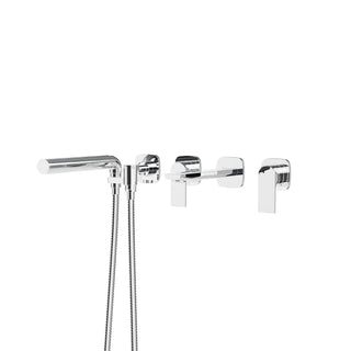 TMR Plus Wallmount Tub Filler with Handshower - 5.0GPM