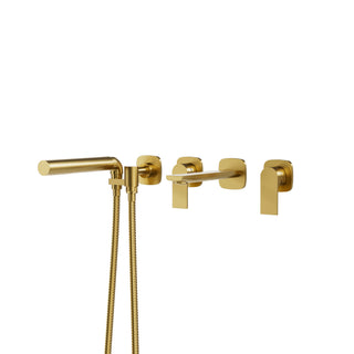 TMR Plus Wallmount Tub Filler with Handshower - 5.0GPM
