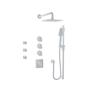BARIL PRO-3950-04 Complete Thermostatic Shower Kit with Body Sprays (Valve Included) - 2.0 GPM