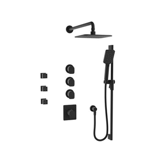 BARIL PRO-3950-04 Complete Thermostatic Shower Kit with Body Sprays (Valve Included) - 2.0 GPM