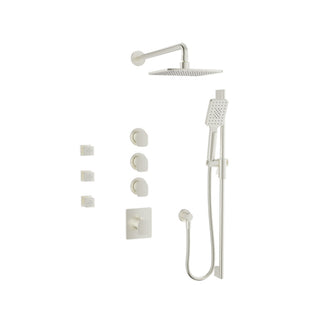 BARIL PRO-3950-04 Complete Thermostatic Shower Kit with Body Sprays (Valve Included) - 2.0 GPM