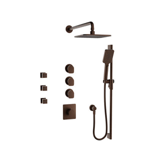 BARIL PRO-3950-04 Complete Thermostatic Shower Kit with Body Sprays (Valve Included) - 2.0 GPM