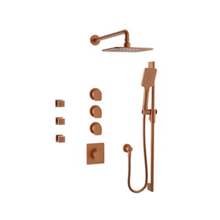 BARIL PRO-3950-04 Complete Thermostatic Shower Kit with Body Sprays (Valve Included) - 2.0 GPM