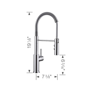 Catris Semi-Pro Pulldown Dual Spray Kitchen Faucet - 1.5 GPM