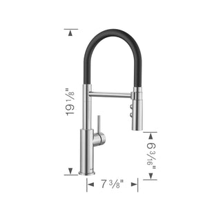 Catris Flexo Semi-Pro Pulldown Dual Spray Kitchen Faucet - 1.5 GPM