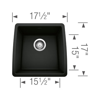 Performa SILGRANIT 17" Undermount Bar Sink