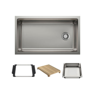 BLANCO INTEOS 33" Single Bowl Undermount Stainless Steel Workstation Kitchen Sink