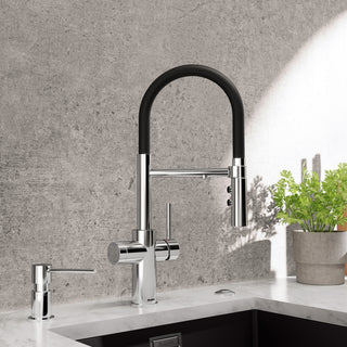 Catris Flexo Filter-Ready Semi-Pro Pulldown Dual Spray Kitchen Faucet - 1.5 GPM