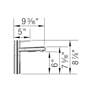 Alta II Low Arc Pull-out Dual-Spray Kitchen Faucet - 1.5 GPM