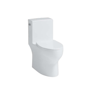 Eglinton 1PC 4.8Lpf Lined Chair Height Elongated Toilet with Seat