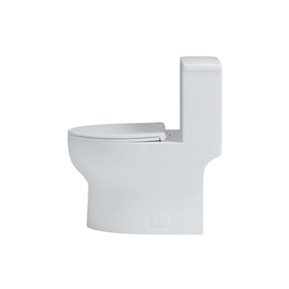 Eglinton 1PC 4.8Lpf Lined Chair Height Elongated Toilet with Seat
