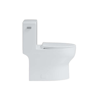 Eglinton 1PC 4.8Lpf Lined Chair Height Elongated Toilet with Seat
