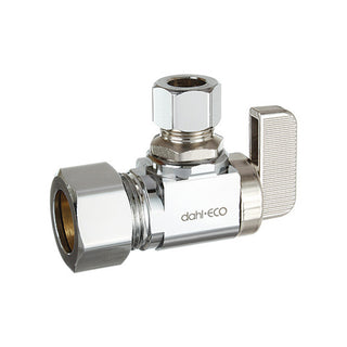 5/8" OD Comp x 3/8" OD Comp Supply Stop - Angle - Plated