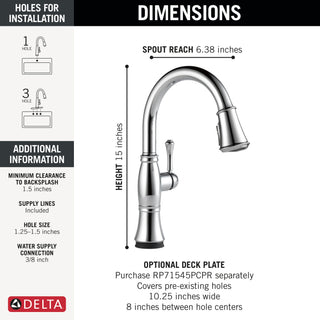 Cassidy Touchless Pulldown Kitchen Faucet - 1.8GPM