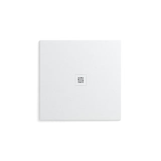 Quadro 36" x 36" Slate Textured Shower Base - Center Drain