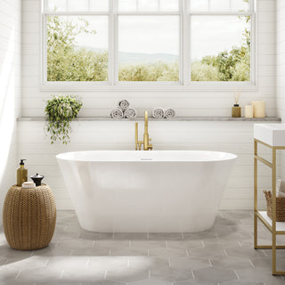 Aria Cadenza Petite Acrylic Freestanding Bathtub - Center Drain