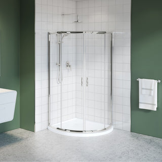 Fleurco Capri Arc 4 4mm Corner Shower Door - 72" H
