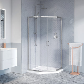 Fleurco Capri Neo-Angle Sliding Shower Door - 72" H
