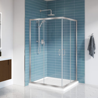 Fleurco Capri Square Corner Sliding Shower Door - 72"H