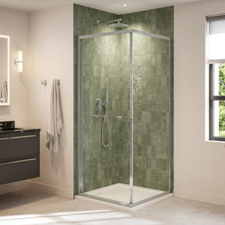 Fleurco Closiq Cube Inward Sliding Shower Door - 6mm
