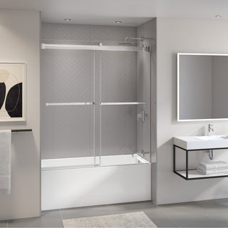 Gemini Plus 65" x 66" Bypass Tub Enclosure - 10mm Glass