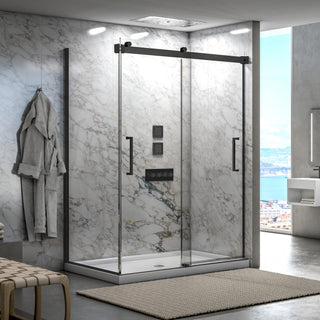 Mercury Bypass 48" x 32" x 79" Frameless Shower Door - 8mm Glass