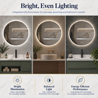 ICO IA1024 Atlas 24" LED Bathroom Mirror