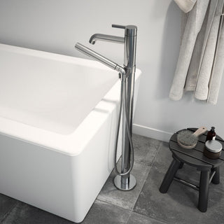 Basico Floormount Tub Filler with Handshower - 6.75gpm