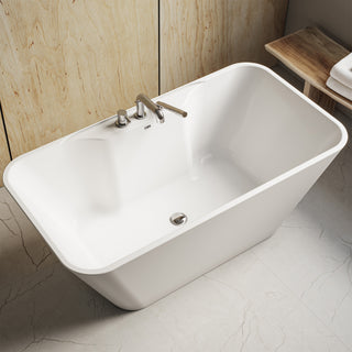 Komfi 60" x 32" One-Piece Freestanding Acrylic Bathtub