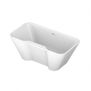 Komfi 60" x 32" One-Piece Freestanding Acrylic Bathtub