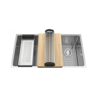 Brookmore 33 Undermount Stainless Workstation Sink