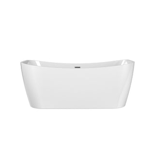 MAAX 106388 Villi 65" x 32" High-Gloss Acrylic Freestanding Bathtub