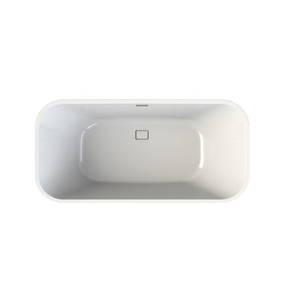 MAAX 106388 Villi 65" x 32" High-Gloss Acrylic Freestanding Bathtub