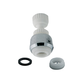 Double Swivel Aerator - White