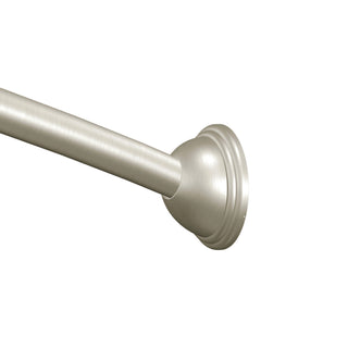 Curved Adjustable Shower Rod with Round Flanges