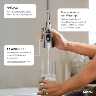 Sinema 3-in-1 Water Filtration Pulldown Kitchen Faucet - 1.5 GPM