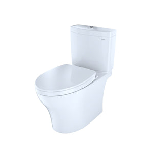 TOTO MS446124CEMGN Aqua IV Two-Piece Elongated Dual Flush 1.28|0.9 GPF Toilet With Seat