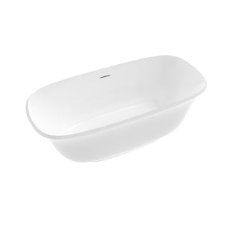 Arta 67" x 31" Acrylic Freestanding Bathtub - Center Drain