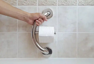 PLUS Toilet Paper Holder + Grab Bar