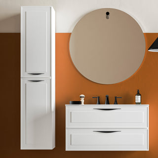 Deville 14" Wallmount Linen Tower