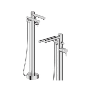 TENZO Mylo MY52-PB Freestanding Tub Filler with Handshower - 7.4GPM